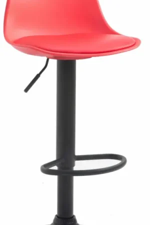 Merkproduct Barkruk Kiel Kunststof Kleur:rood | Kleur frame:zwart