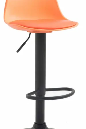 Barkruk Kiel Kunststof Kleur:oranje | Kleur frame:zwart Favoriet