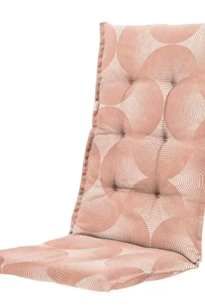 Beperkt Aanbod Madison stoelkussen hoge rug Outd WR Napels rondo salmone 123x50 cm