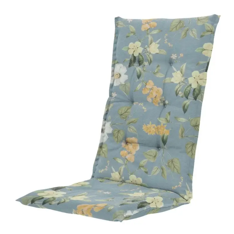 Rechtstreeks Van De Fabrikant Madison stoelkussen hoge rug Outdoor+ Julliete azure 123x50 cm