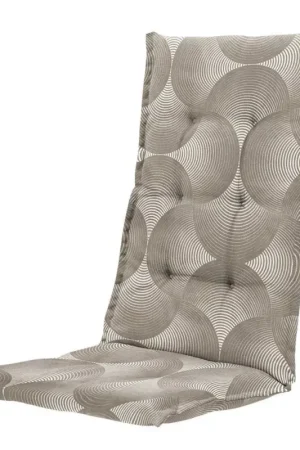 Beste Prijs Madison stoelkussen hoge rug Outdoor WR Napels rondo taupe 123x50 cm