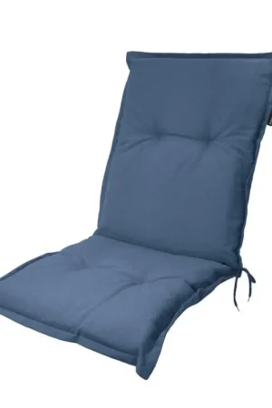 Beperkte Voorraad Madison stoelkussen lage rug Panama safier blue 105x50 cm