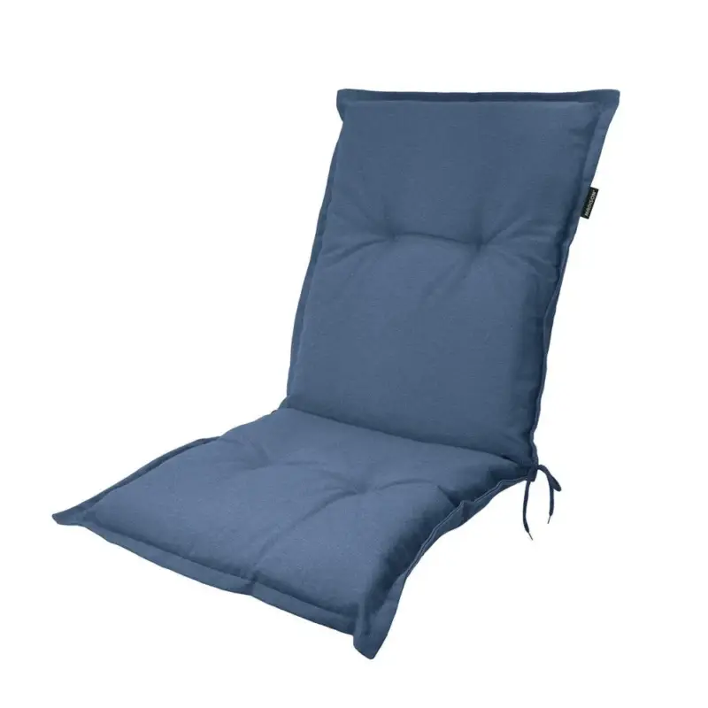 Beperkte Voorraad Madison stoelkussen lage rug Panama safier blue 105x50 cm