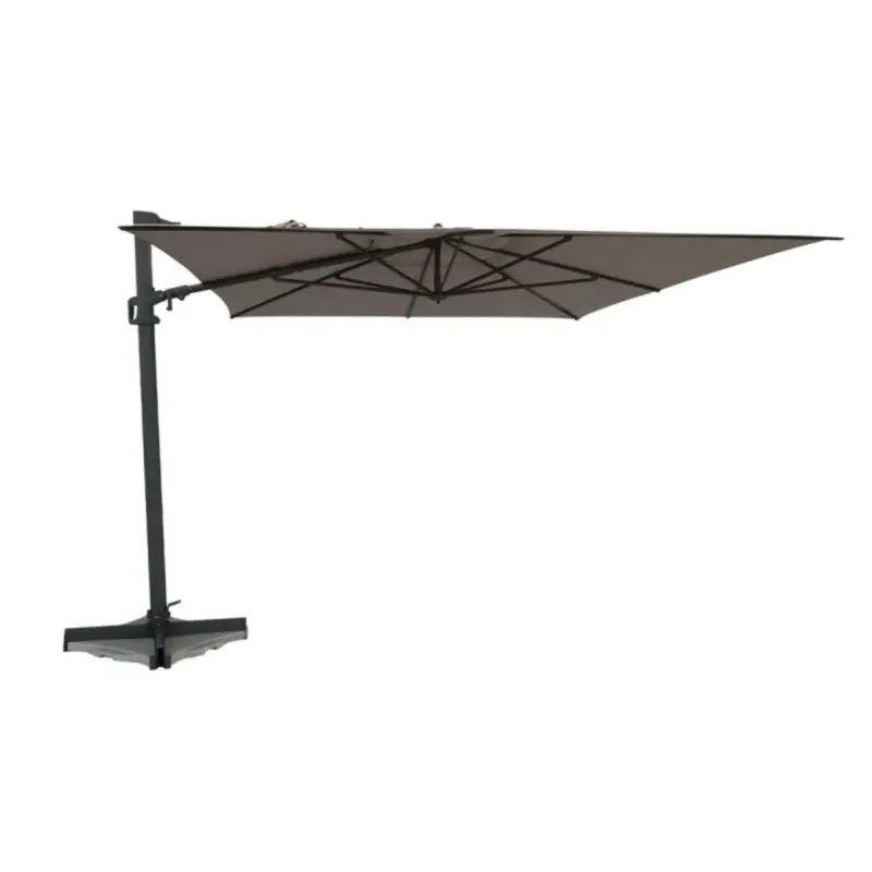 Snelle Levering Madison zweefparasol Malta 300x400cm vierkant Taupe