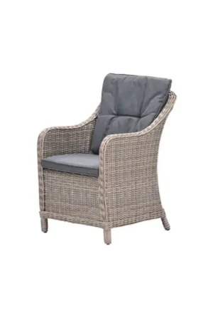 Milwaukee dining tuinstoel wicker vintage willow - mystic grey Express Levering