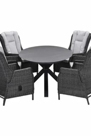 Osborne verstelbare tuinset 7-delig Earl Grey met Scotland tafel Napoli Grey 230x115 cm Lage Prijs