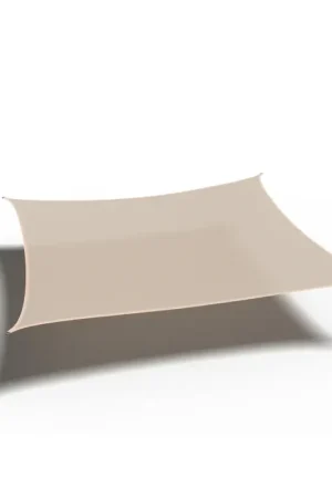 Platinum Sun & Shade Coolfit schaduwdoek vierkant, 360x360cm, Ecru Wit Gecertificeerd