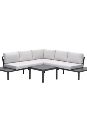 Prinos loungeset aluminium 4-delig - valley sand Premium