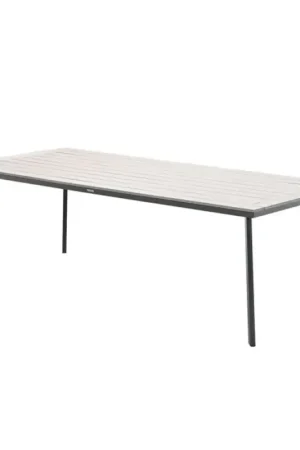 Finale Uitverkoop Vigo tuintafel 230x100 cm carbon black light teak - Garden Impressions