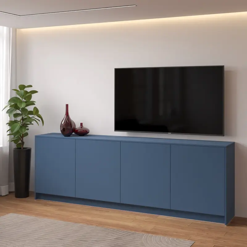 Elva Turin Rookblauw Dressoir 243 cm Betaalbaar