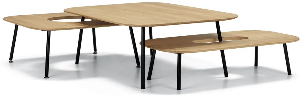 Actieprijs Tetris Salontafel Set Eiken