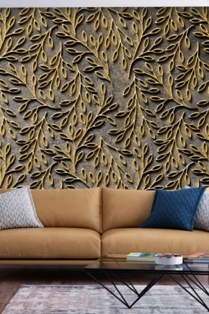 Zelfklevend behang 'Golden Decorations' Direct Verzonden