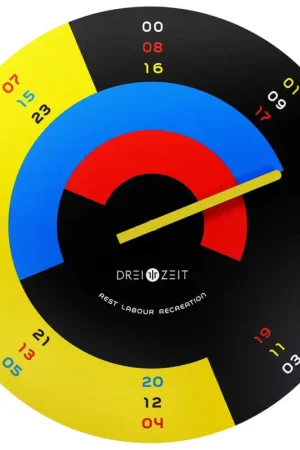 Design klok 'THE BAUHAUS.' Actieprijs