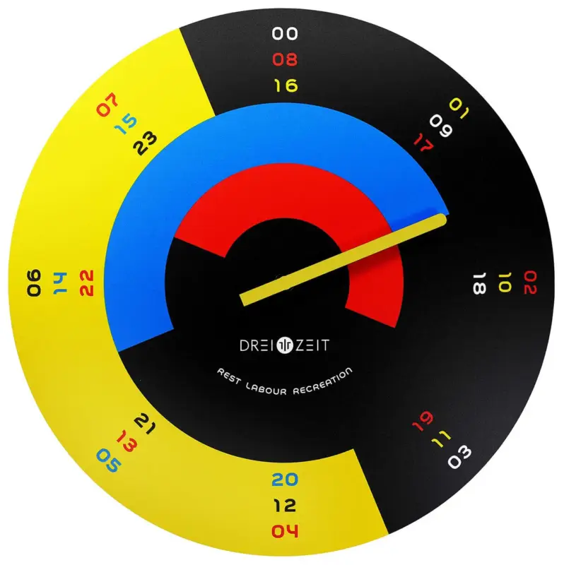 Design klok 'THE BAUHAUS.' Actieprijs