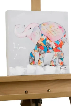 Handgeschilderde kunstdruk 'The First Day of School' 25x25cm Meest Verkocht