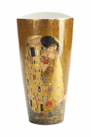 Porseleinen vaas 'Satisfied Longing' van Gustav Klimt 15x28x11cm Lage Prijs
