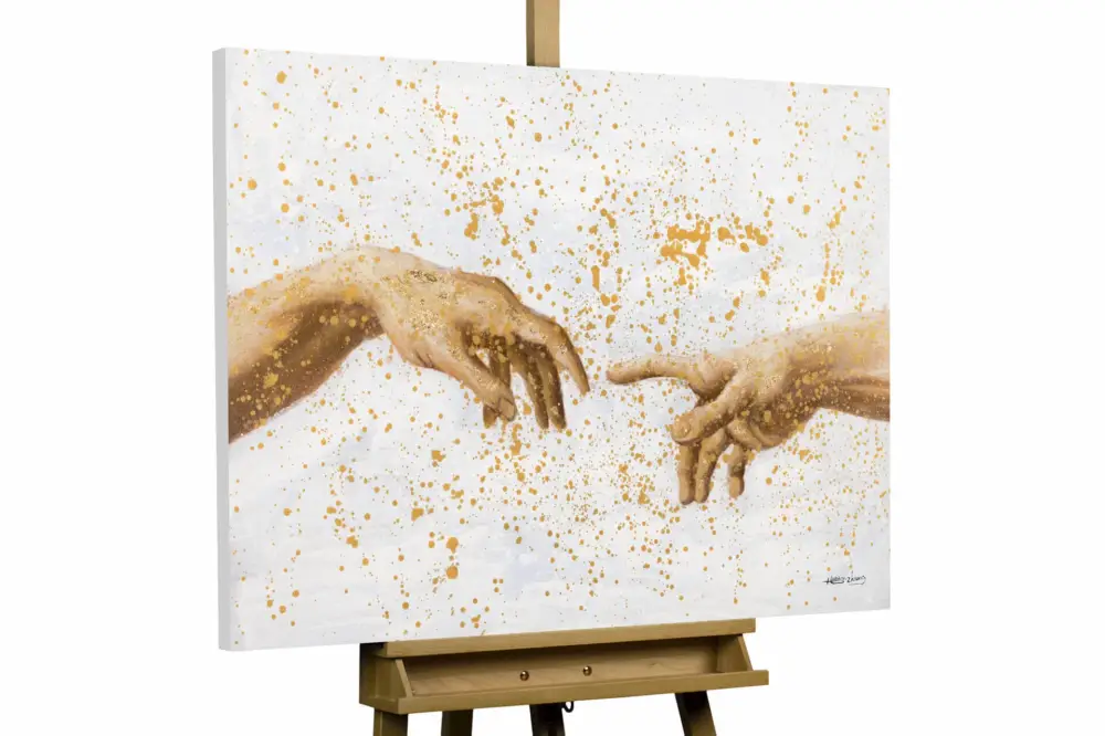 Handgeschilderd schilderij 'Effigy of God' 100x70cm | incl. certificaat van echtheid Finale Uitverkoop