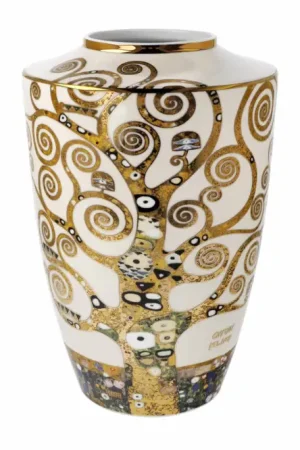 Populair Porseleinen vaas 'Hypnotic Tribal' van Gustav Klimt 16x24x16cm