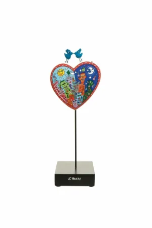 Porseleinen figuur 'Love You Day & Night' van James Rizzi 10x27,5x8cm Betrouwbaar