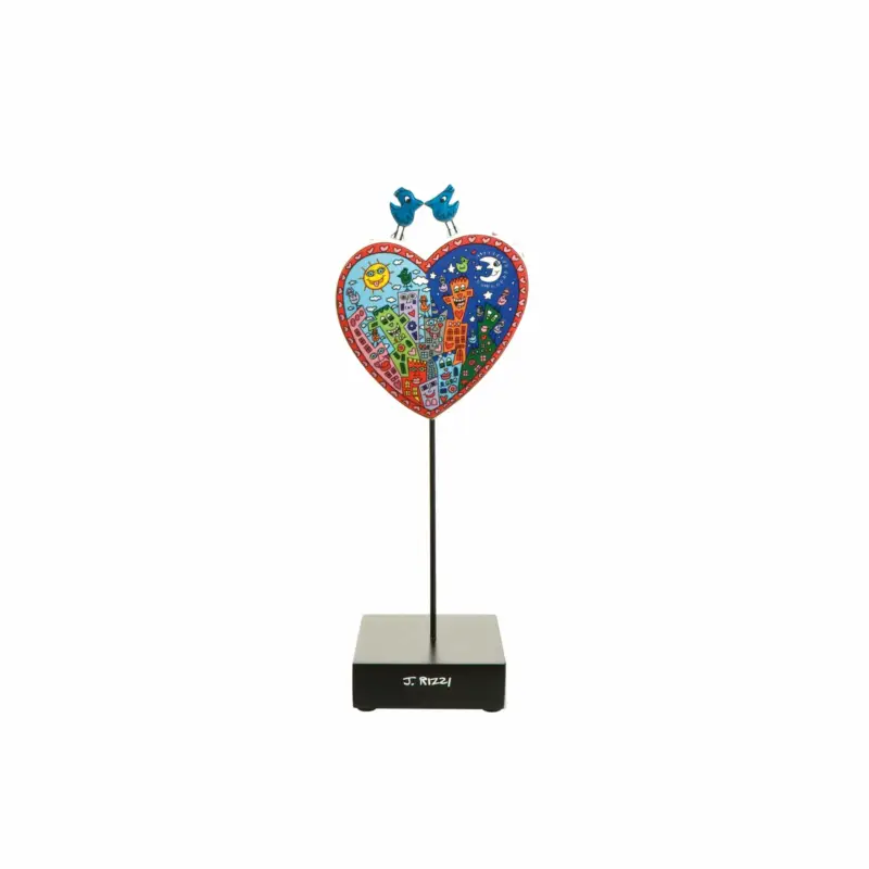 Porseleinen figuur 'Love You Day & Night' van James Rizzi 10x27,5x8cm Betrouwbaar