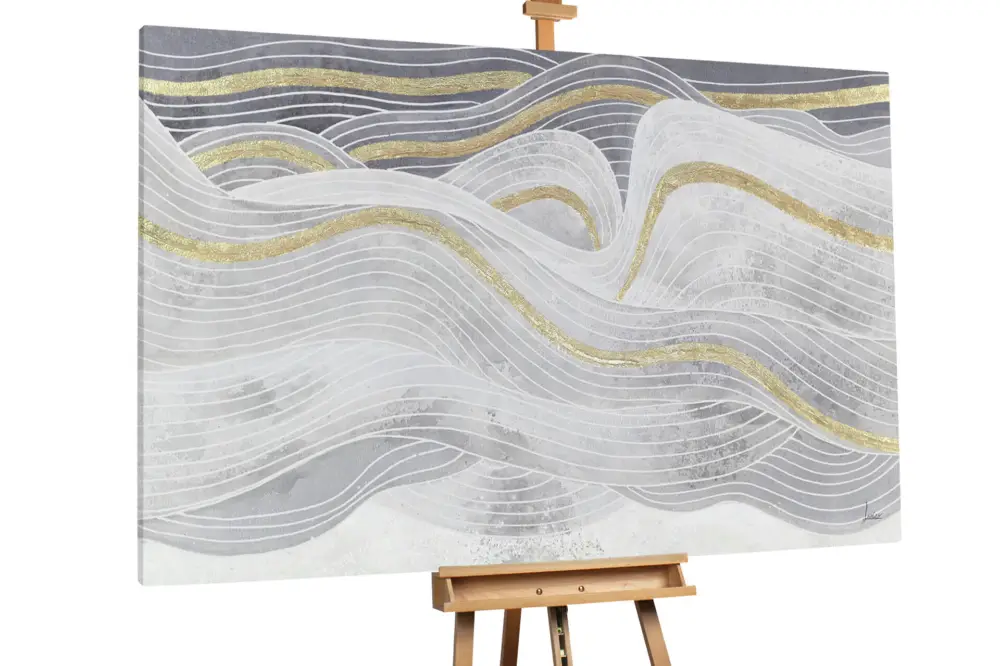 XXL Olieverf schilderijen 'Waves at Night' | Handgeschilderd unicum Seizoensaanbieding