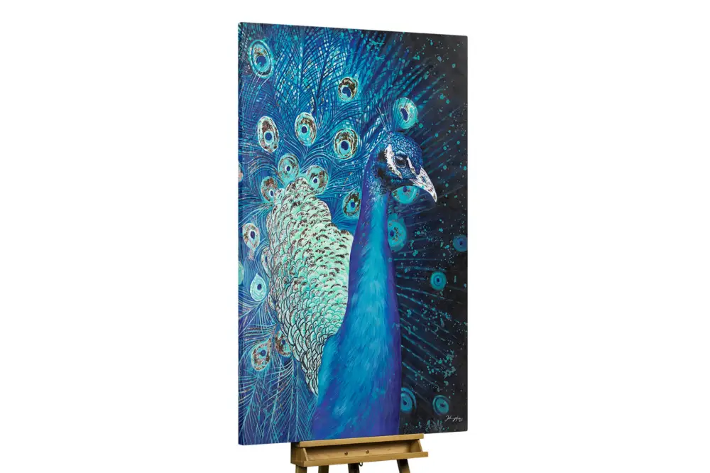 Favoriet XXL Olieverf schilderijen 'Guardian of the Sky' | Handgeschilderd unicum