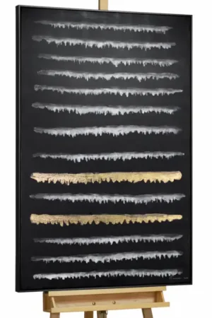 Handgeschilderd schilderij 'Smelting Gold' 82,5x122,5cm | incl. certificaat van echtheid Must-Have