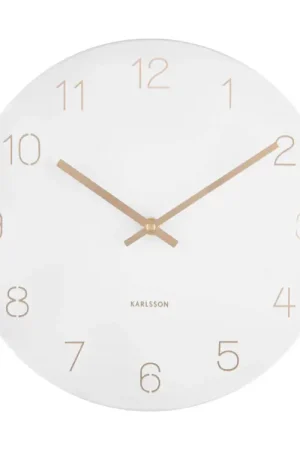 Design klok 'Charm Engraved Numbers Small' Weekendaanbieding