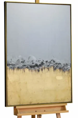 Ingelijst acryl schilderij 'Golden Kingdom' 77,5x102,5cm Lage Prijs