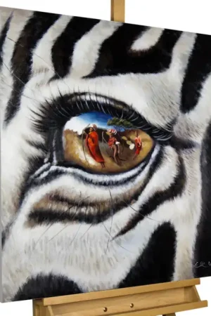 Handgeschilderd schilderij 'Silent Conscience' 80x80cm | incl. certificaat van echtheid Actieprijs