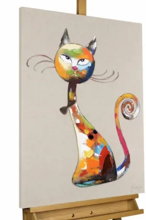 Handgeschilderd schilderij 'Aristocat' 60x80cm | incl. certificaat van echtheid Meest Verkocht
