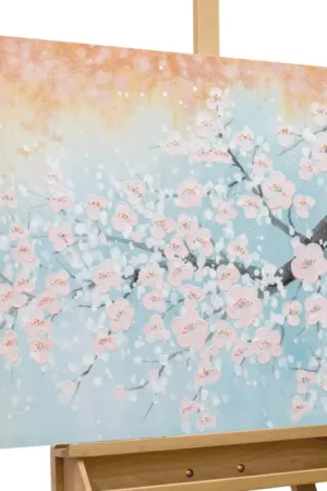 Veilige Betaling Handgeschilderd schilderij 'Blooming Beginning' 120x60cm | incl. certificaat van echtheid