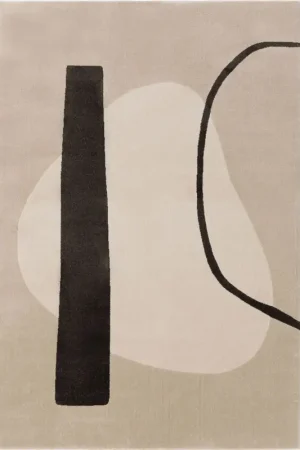 Favoriet Tapijt 'Ida Cream/Charcoal' 80x150cm