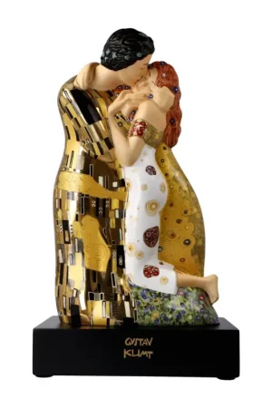 Exclusieve Aanbieding Porseleinen figuur 'Everlasting Love' van Gustav Klimt 11x18x7cm