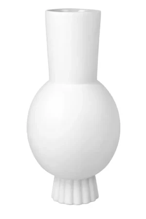 Hete Deal Porseleinen vaas 'White Grace' van Goebel 12x26x12cm