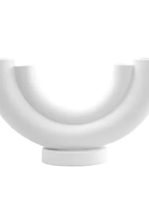 Op = Op Porseleinen vaas 'Curved Elegance' van Goebel 52,5x30x12cm