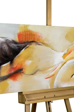 Rechtstreeks Van De Fabrikant Handgeschilderd schilderij 'A warm heart' 150x50cm | incl. certificaat van echtheid