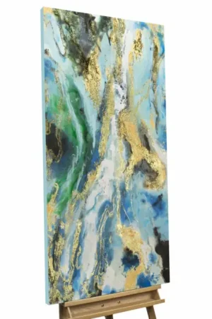 Betaalbaar Handgeschilderd schilderij 'Impetuous Stimuli' 60x120cm | incl. certificaat van echtheid