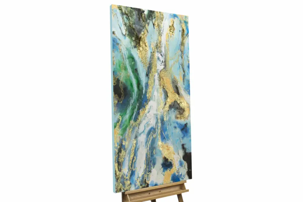 Betaalbaar Handgeschilderd schilderij 'Impetuous Stimuli' 60x120cm | incl. certificaat van echtheid