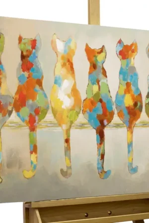 Voordeelprijs Handgeschilderd schilderij 'The Waiting Graces' 120x60cm | incl. certificaat van echtheid