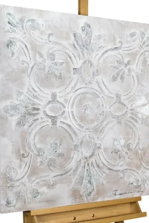 Beste Prijs Handgeschilderd schilderij 'Splendour' 80x80cm | incl. certificaat van echtheid