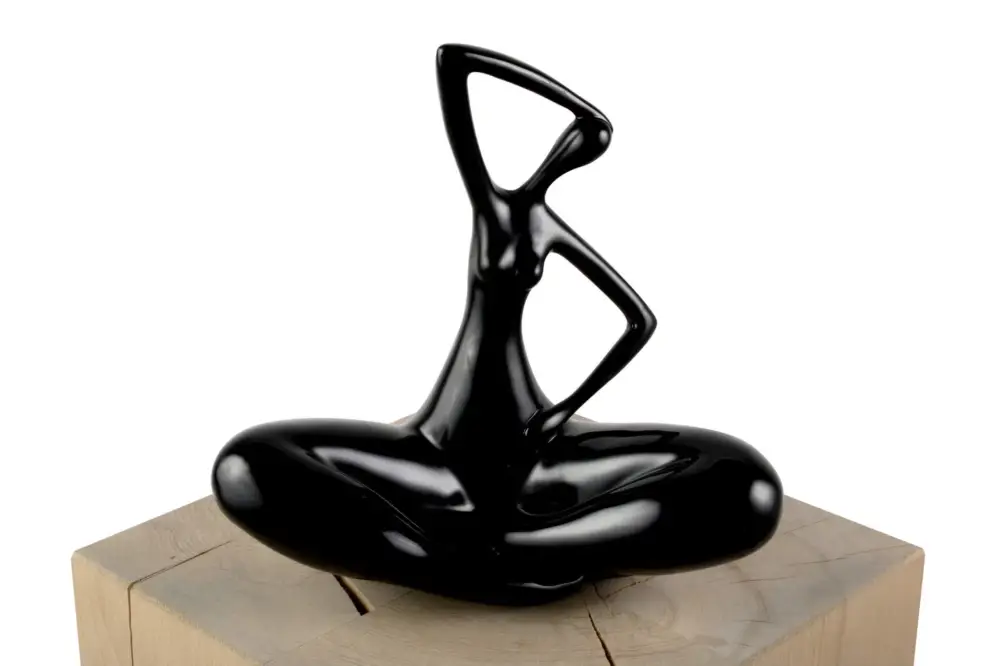 Sculptuur 'Time for Yoga' 25x28x13cm Superprijs