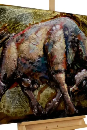 Tijdelijk Beschikbaar 3D metalen schilderij 'El Toro' 100x70x7cm