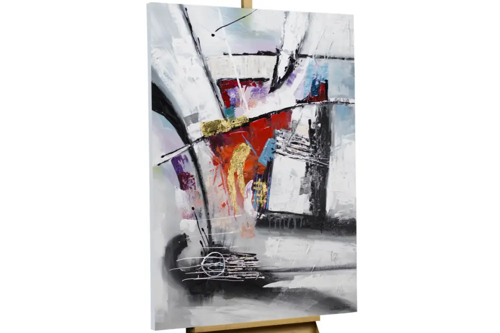 Weekendaanbieding Handgeschilderd schilderij 'Fun House' 80x120cm | incl. certificaat van echtheid