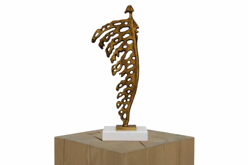 Sculptuur 'Militant Feather' 13x39x9cm Gereduceerde Prijs