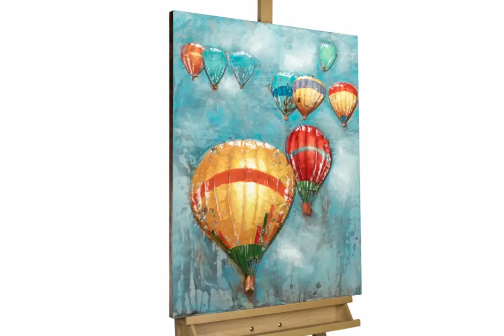 3D metalen schilderij 'Endless Journey' 60x80x4cm Direct Beschikbaar