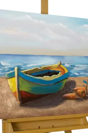 3D metalen schilderij 'Beach Whispers' 90x60x3,5cm Dagaanbieding