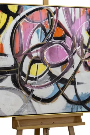 Handgeschilderd schilderij 'Rush of Senses' 122,5x82,5cm | incl. certificaat van echtheid Favoriet