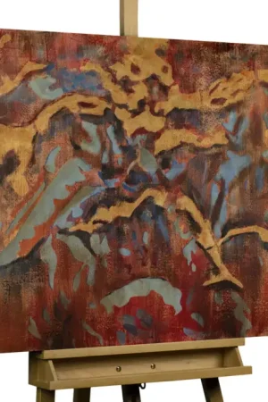Lage Prijs Handgeschilderd schilderij 'Colourful Marble' 100x70cm | incl. certificaat van echtheid