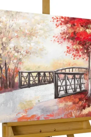 Handgeschilderd schilderij 'Bright Autumn Day' 100x75cm | incl. certificaat van echtheid Hete Deal